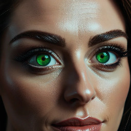 girl green eyes