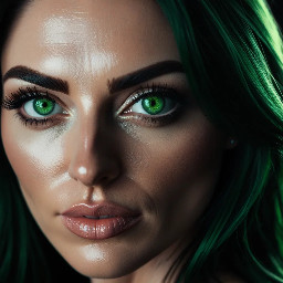 girl green eyes