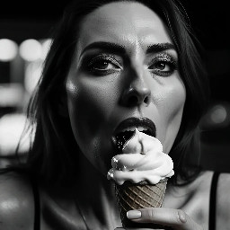 girl eating ice cream