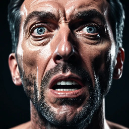 student looking surprised, realistic facial expression