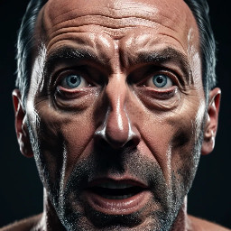 student looking surprised, realistic facial expression