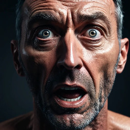 student looking surprised, realistic facial expression
