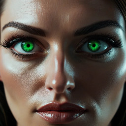 girl green eyes