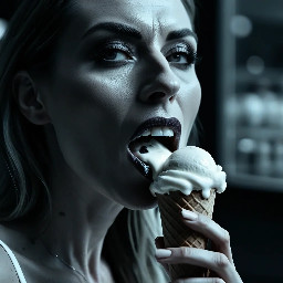 girl eating ice cream