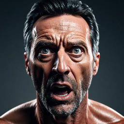 student looking surprised, realistic facial expression